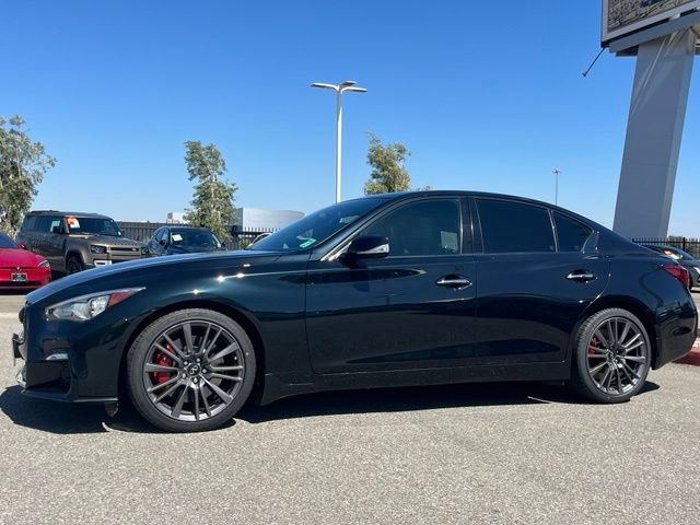 Certified 2023 INFINITI Q50 Red Sport 400 w/ Black Opal Edition RWD image 2