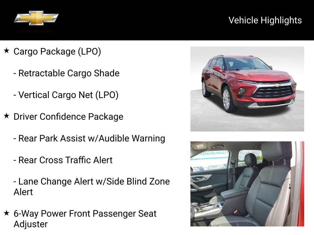 Certified 2023 Chevrolet Blazer LT w/ LPO, Floor Liner Package AWD/4WD image 21