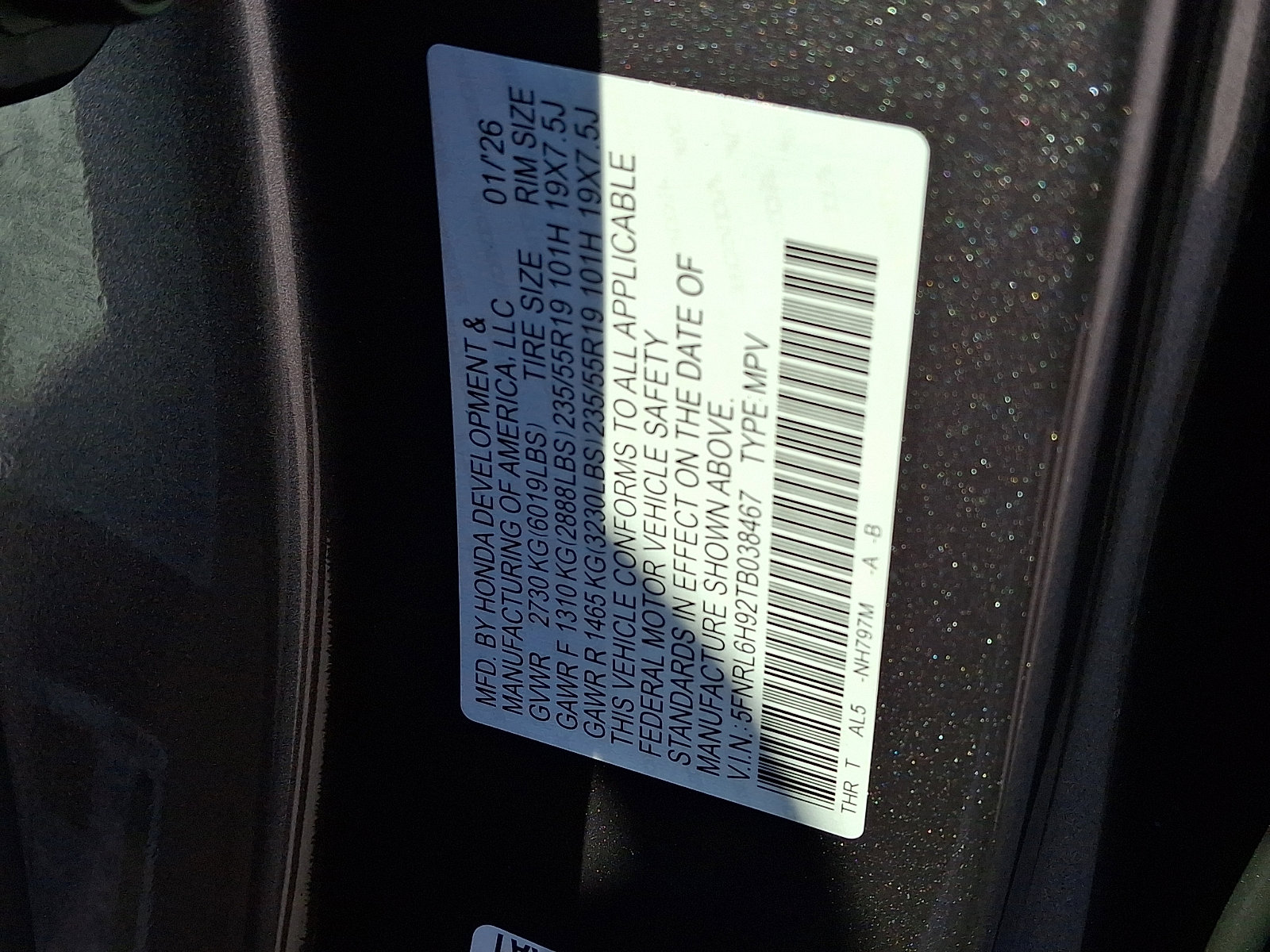 New 2026 Honda Odyssey Elite image 13