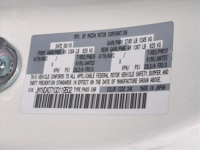 Used 2016 MAZDA MX-5 Miata Grand Touring image 20