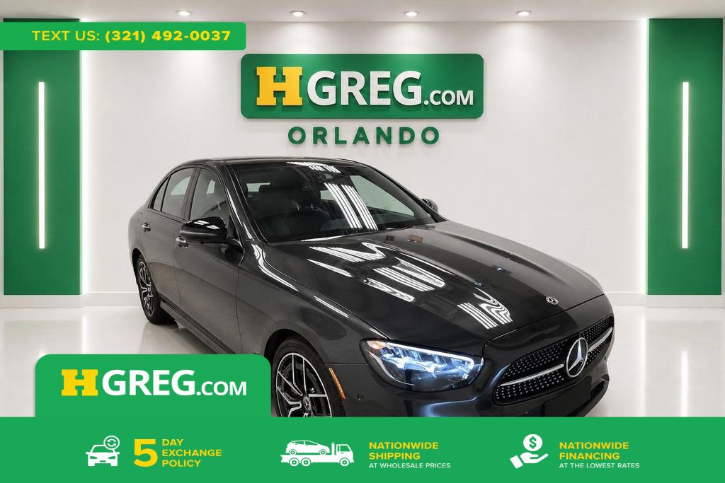 Used 2022 Mercedes-Benz E 350 Sedan w/ AMG Line Exterior image 1