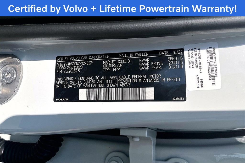Used 2023 Volvo XC60 T8 Plus w/ Protection Package Premier image 45