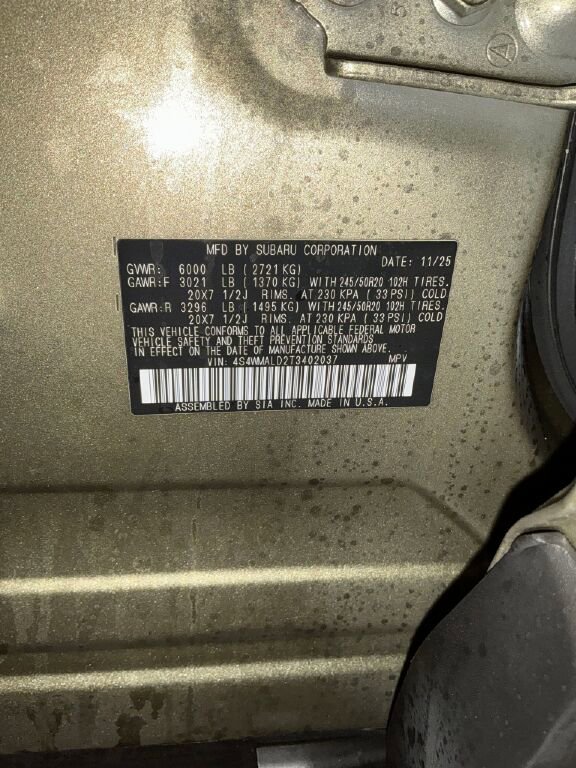 New 2026 Subaru Ascent Bronze Edition w/ Onyx Package image 3