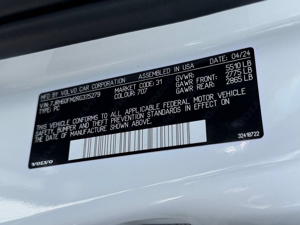 Certified 2024 Volvo S60 T8 Ultimate AWD/4WD image 30
