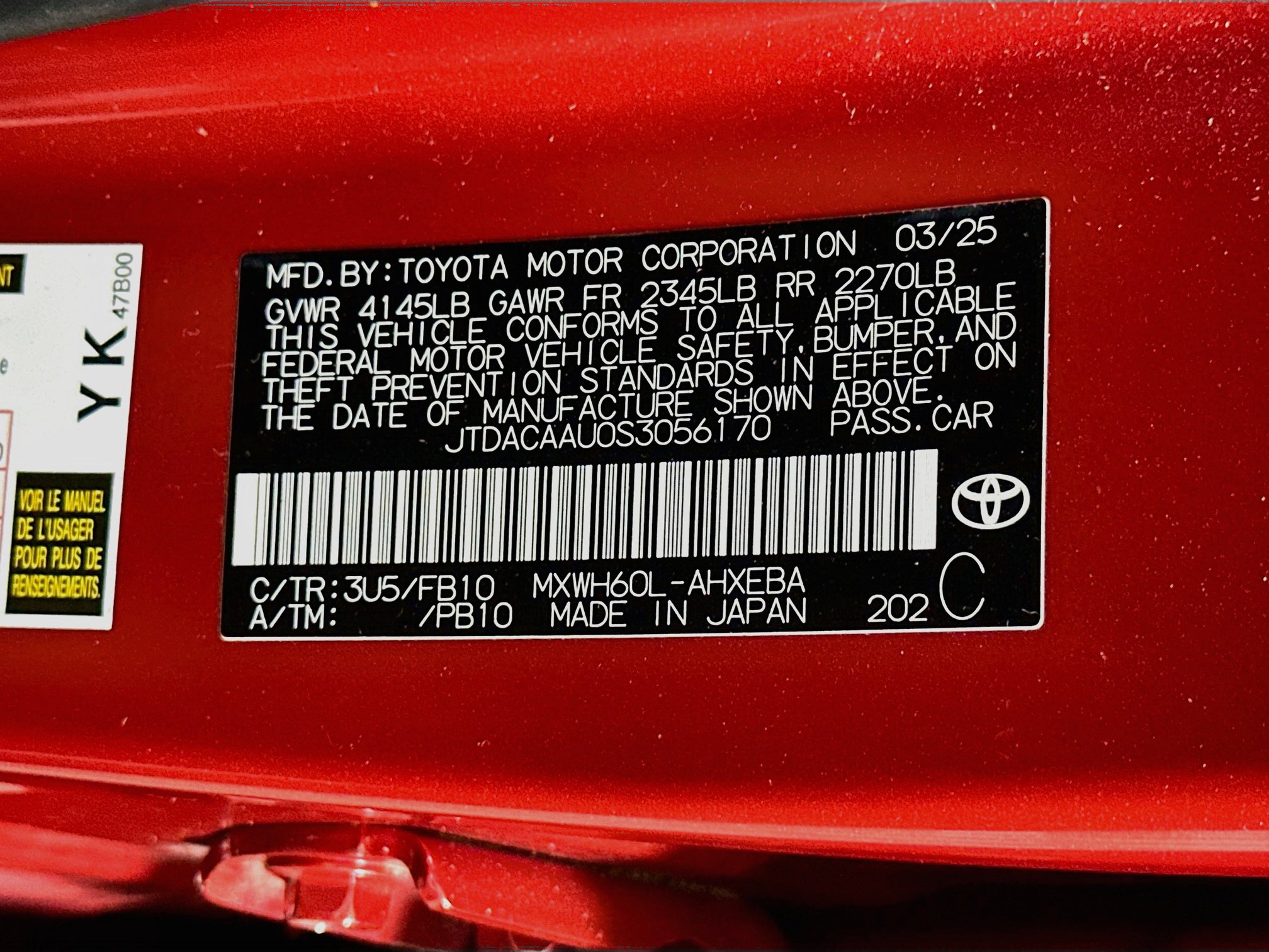 Used 2025 Toyota Prius LE FWD image 12