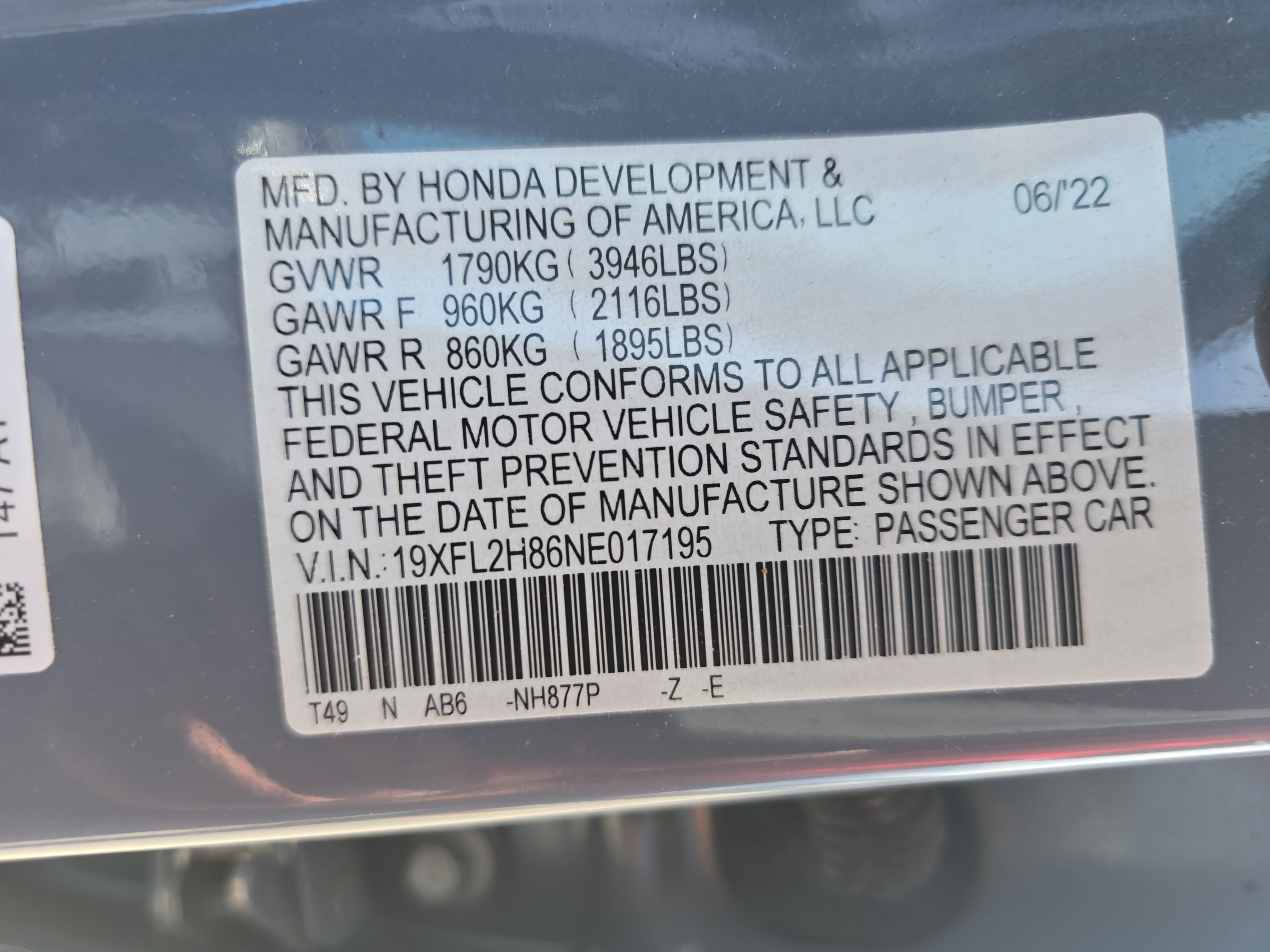Certified 2022 Honda Civic Sport image 36