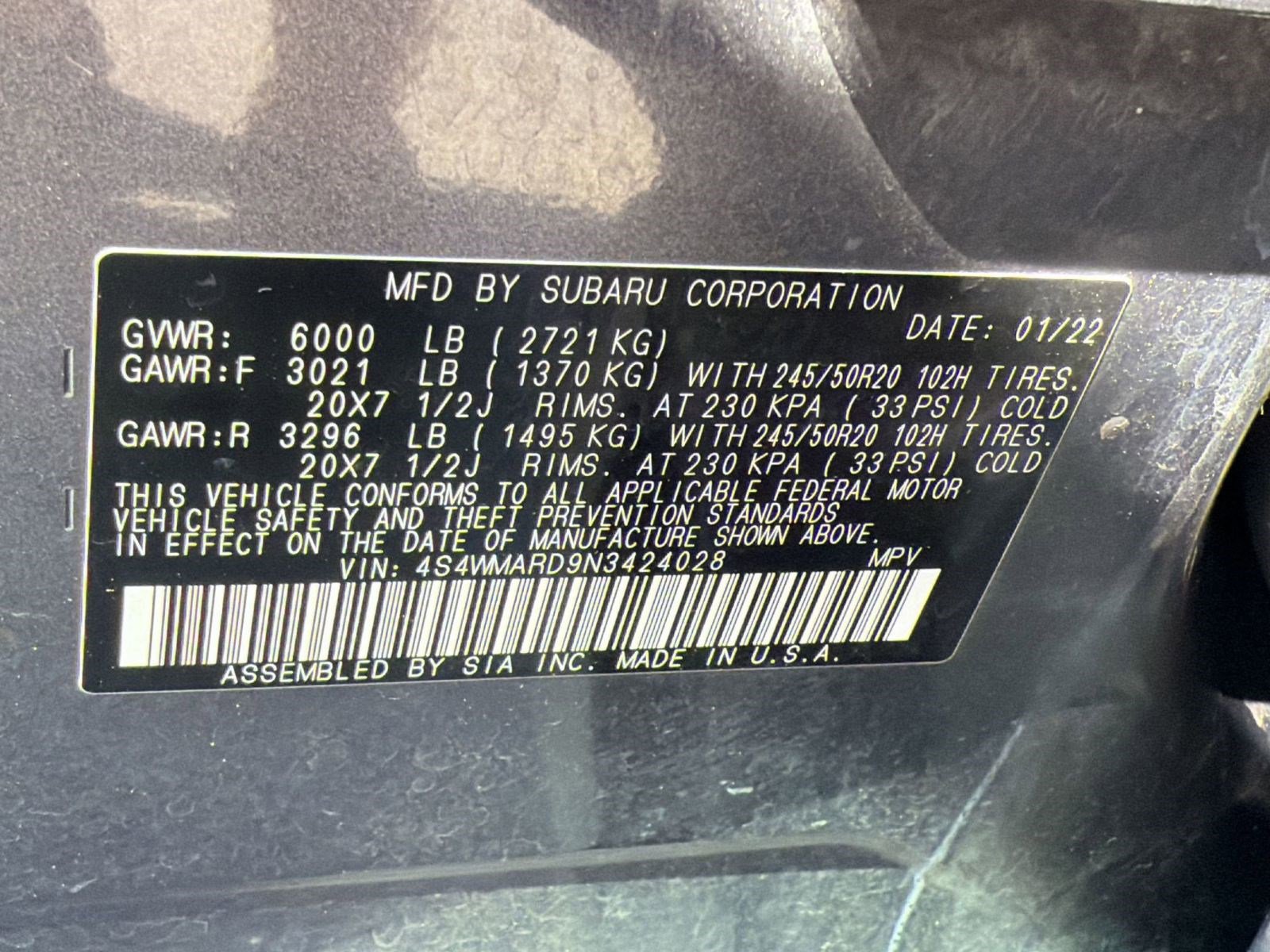 Used 2022 Subaru Ascent Touring AWD/4WD image 22