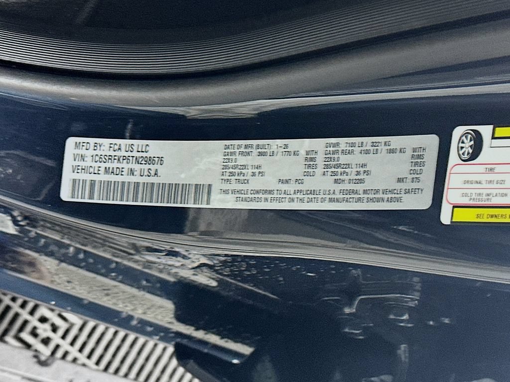 New 2026 RAM 1500 Tungsten AWD/4WD image 20