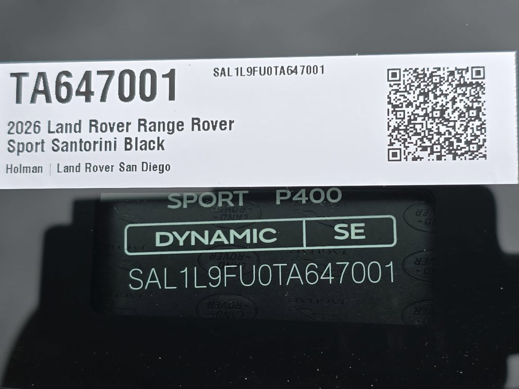 New 2026 Land Rover Range Rover Sport Dynamic SE AWD/4WD image 37