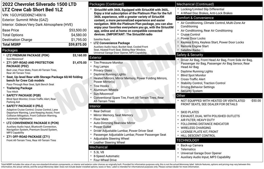 Used 2022 Chevrolet Silverado 1500 LTZ w/ LTZ Premium Package AWD/4WD image 2
