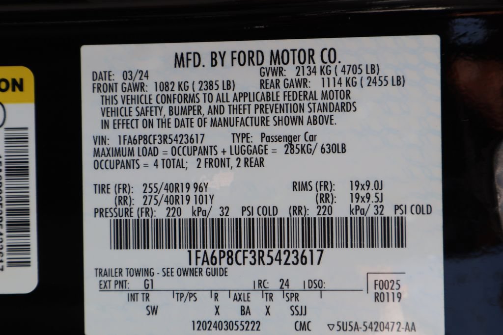 Used 2024 Ford Mustang GT Premium w/ GT Performance Package RWD image 30
