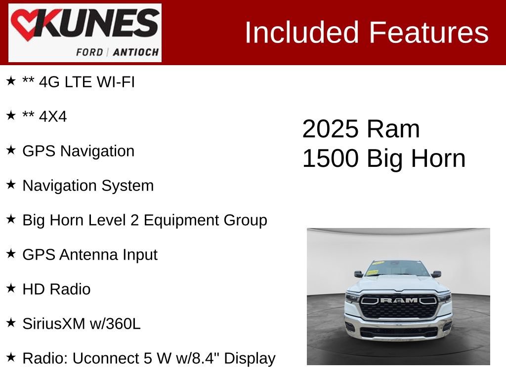 Used 2025 RAM 1500 Big Horn AWD/4WD image 4