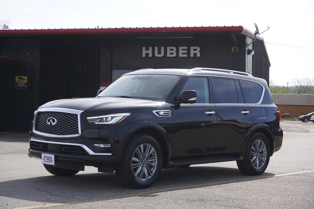 Used 2023 INFINITI QX80 Luxe w/ Cargo Package RWD image 1