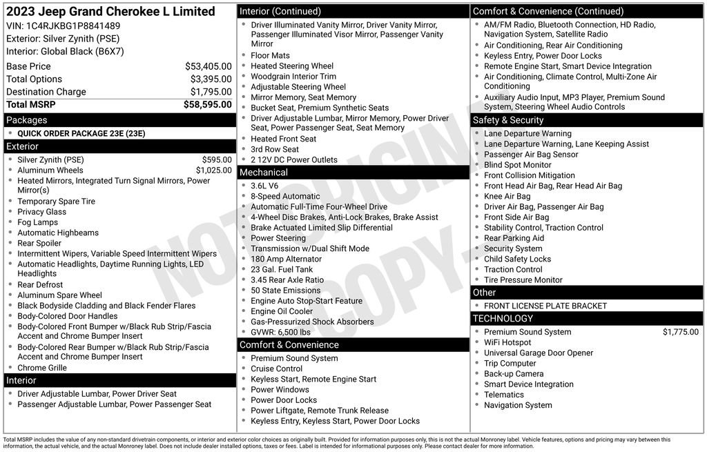 Used 2023 Jeep Grand Cherokee L Limited image 40