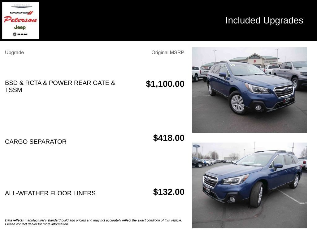 Used 2019 Subaru Outback 2.5i Premium image 13