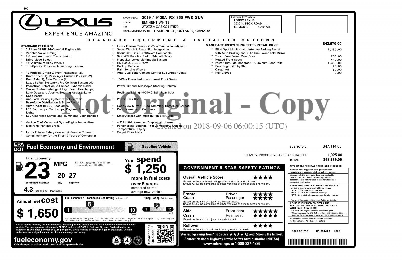 Used 2019 Lexus RX 350 FWD image 4