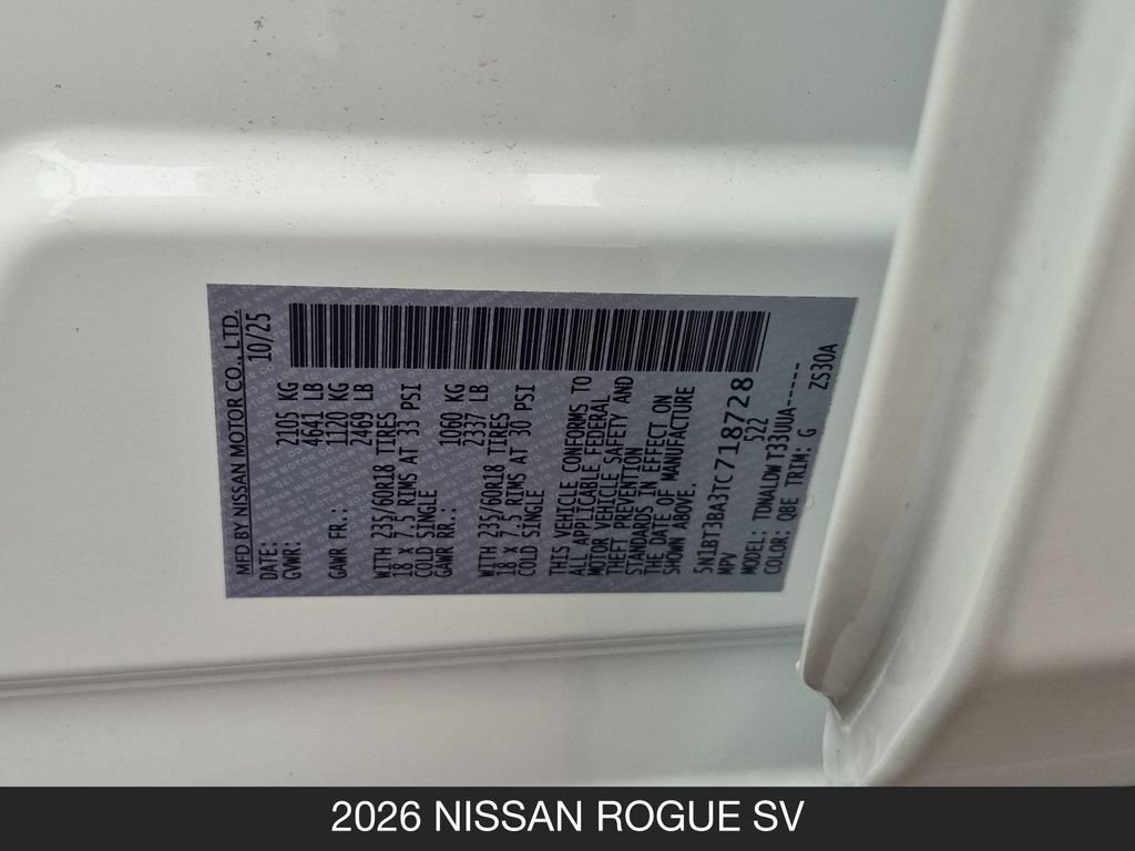 Certified 2026 Nissan Rogue SV FWD image 25