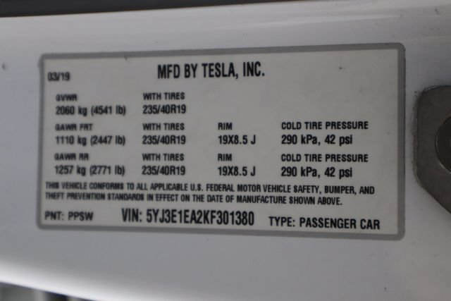 Used 2019 Tesla Model 3 Long Range RWD image 37