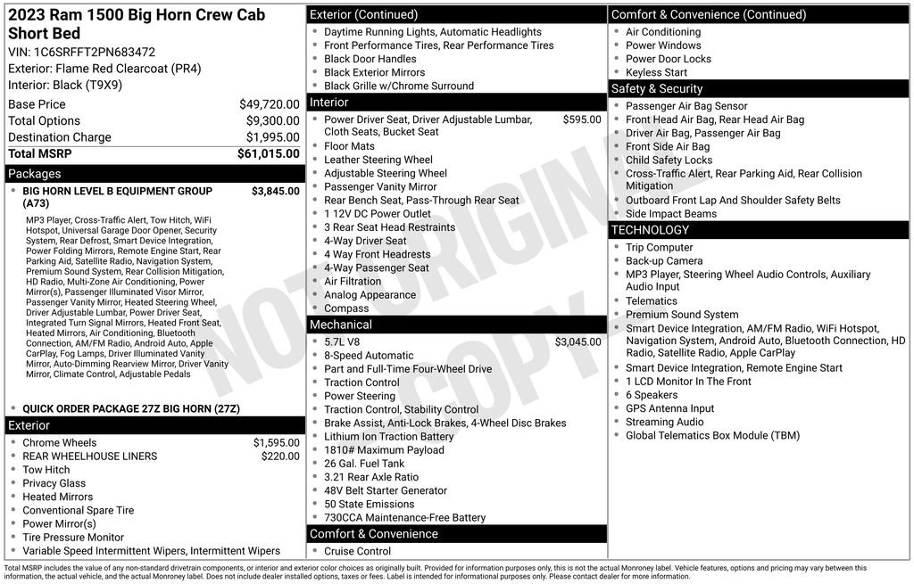 Used 2023 RAM 1500 Big Horn AWD/4WD image 10