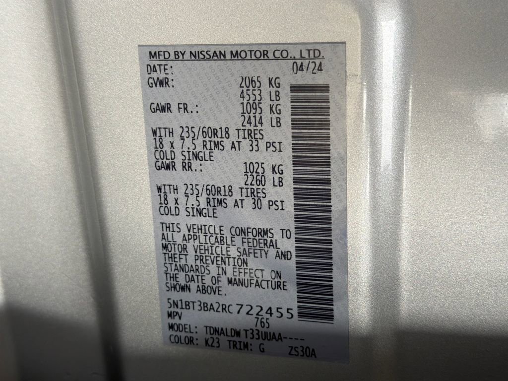 Used 2024 Nissan Rogue SV w/ SV Premium Package image 36