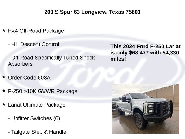 Used 2024 Ford F250 Lariat w/ Lariat Ultimate Package AWD/4WD image 10