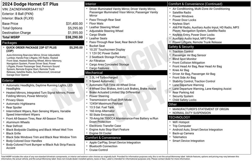 Used 2024 Dodge Hornet GT image 17