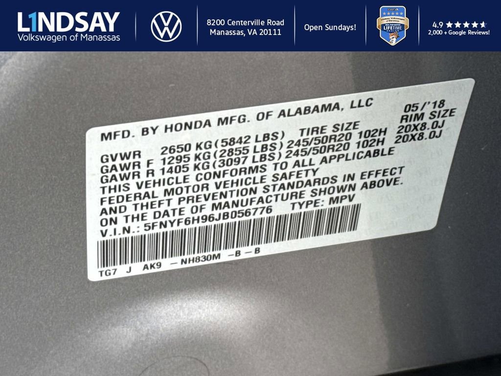 Used 2018 Honda Pilot Touring image 25