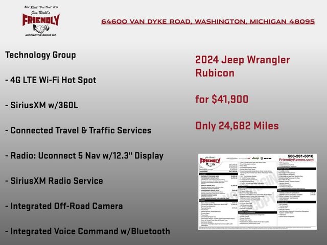 Used 2024 Jeep Wrangler Unlimited Rubicon w/ Capability Package image 6
