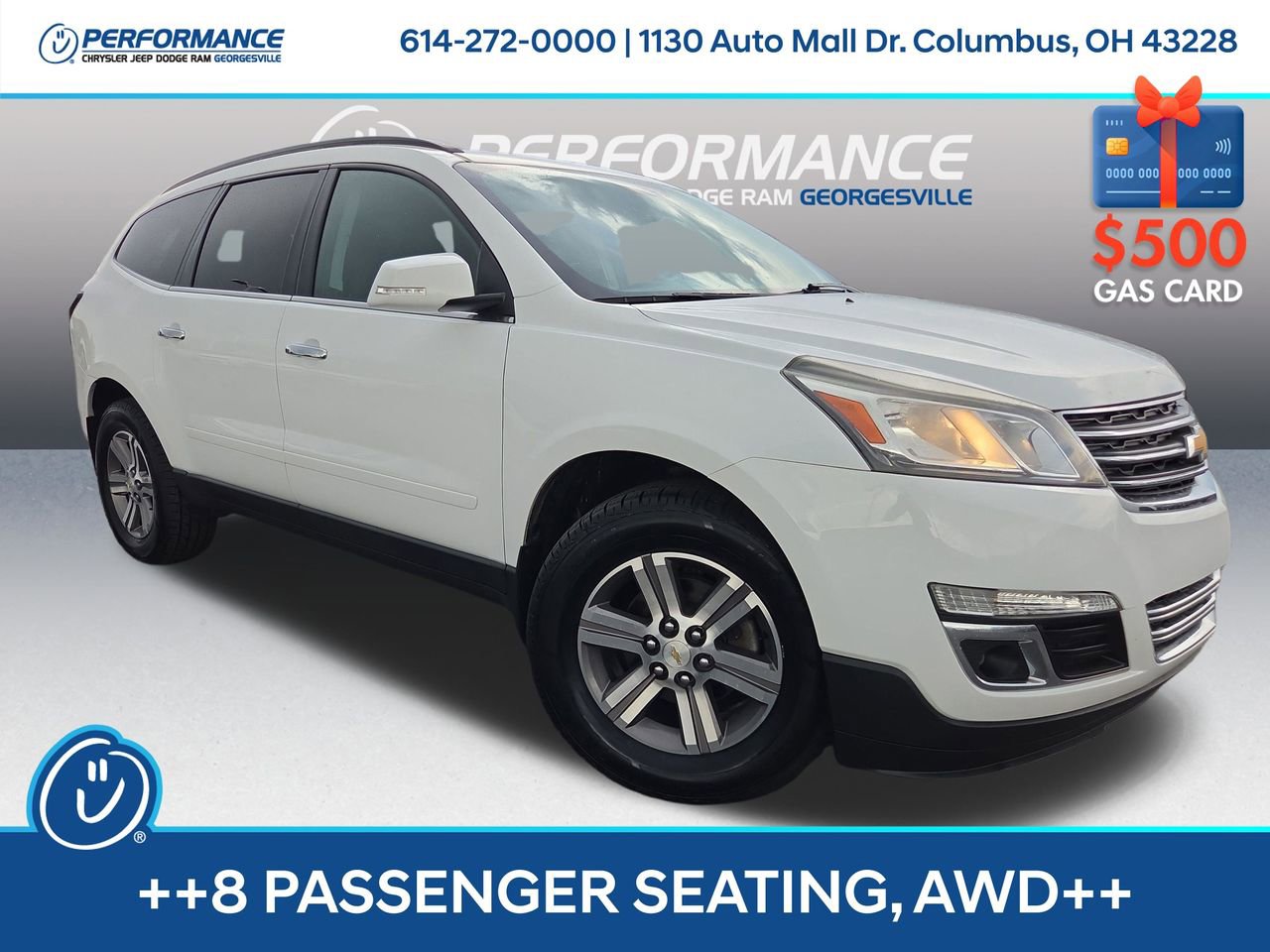 Used 2017 Chevrolet Traverse LT