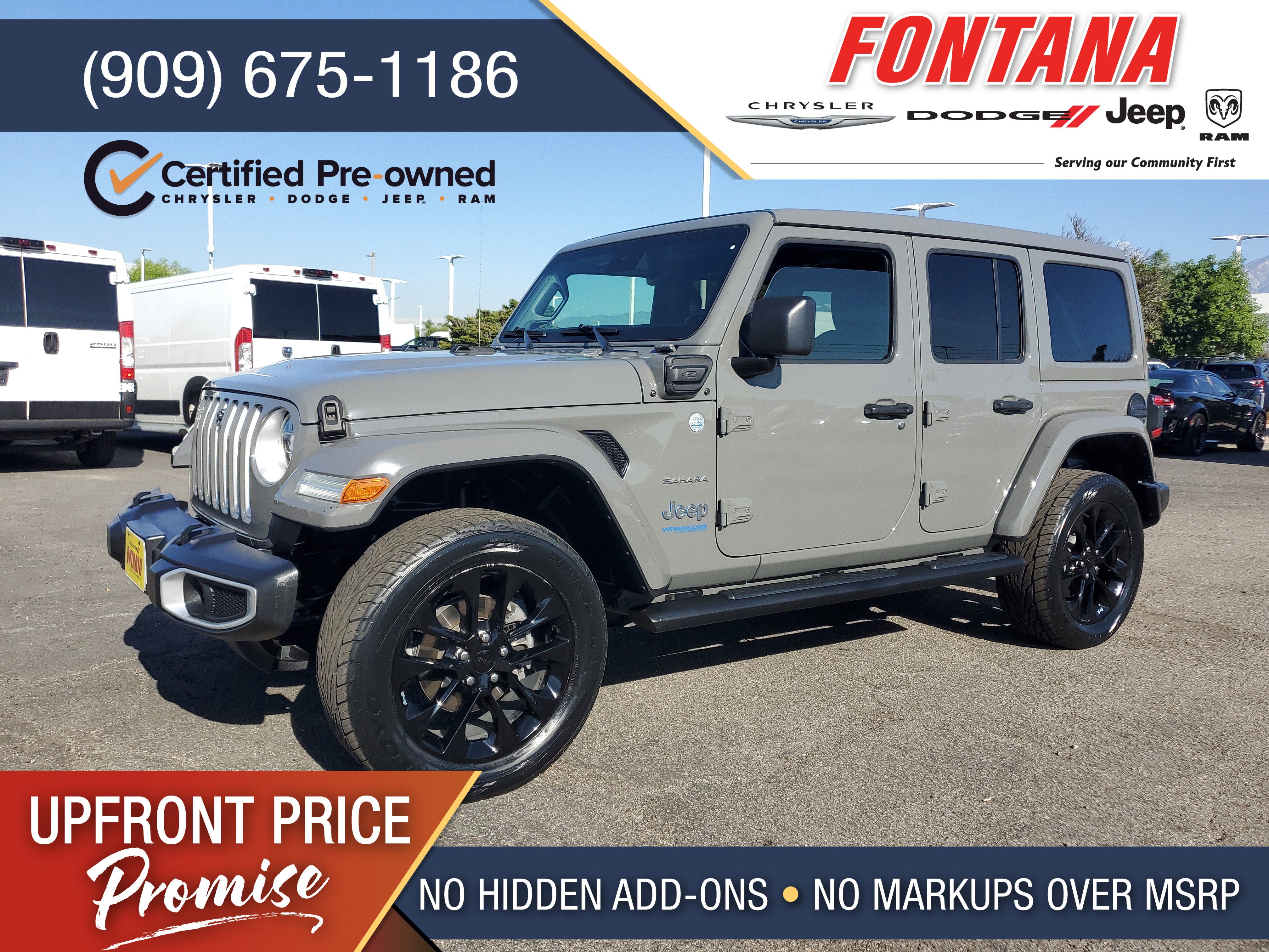 Certified 2021 Jeep Wrangler Unlimited Sahara w/ Cold Weather Group image 1