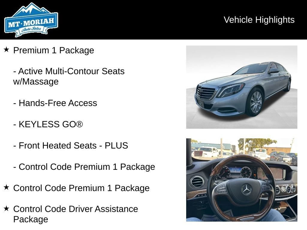 Used 2015 Mercedes-Benz S 550 4MATIC Sedan image 16