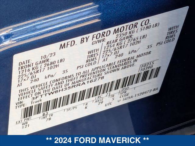 Certified 2024 Ford Maverick XLT image 25