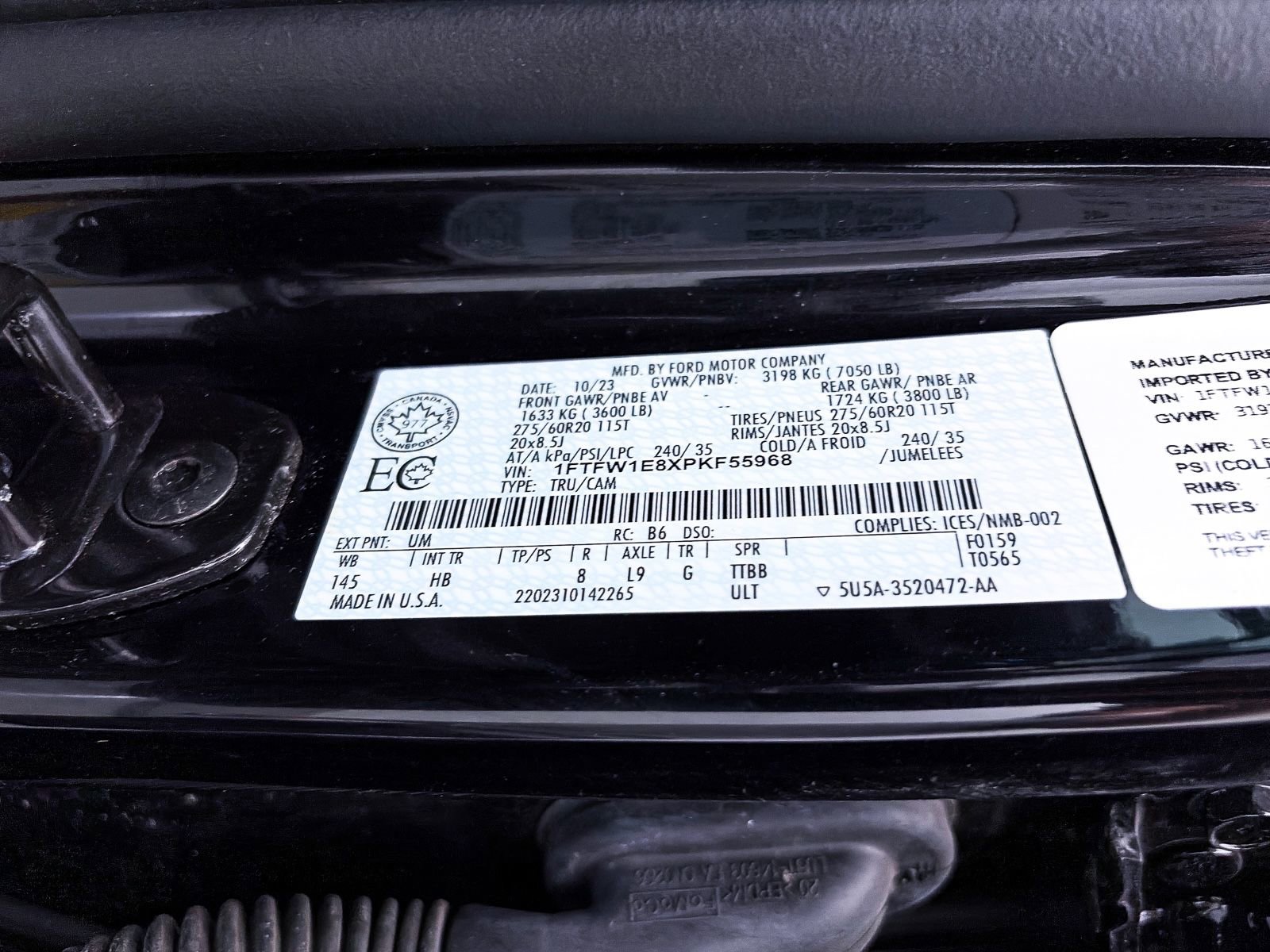 Used 2023 Ford F150 Lariat w/ Equipment Group 502A High AWD/4WD image 43