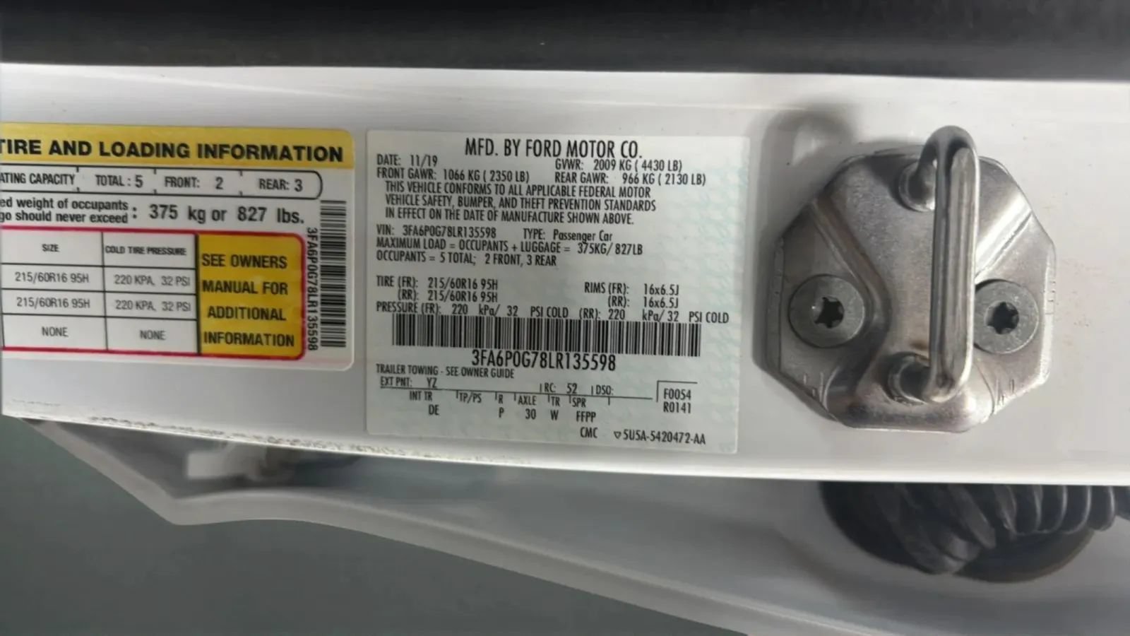Used 2020 Ford Fusion S FWD image 24