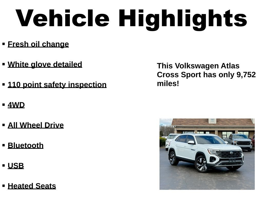 Used 2025 Volkswagen Atlas Cross Sport SE w/ Panoramic Sunroof Package image 36