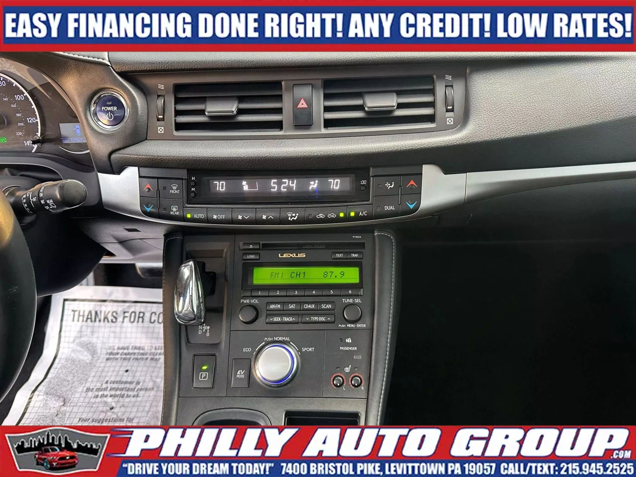 Used 2013 Lexus CT 200h w/ Premium Pkg w/Backup Camera FWD image 19