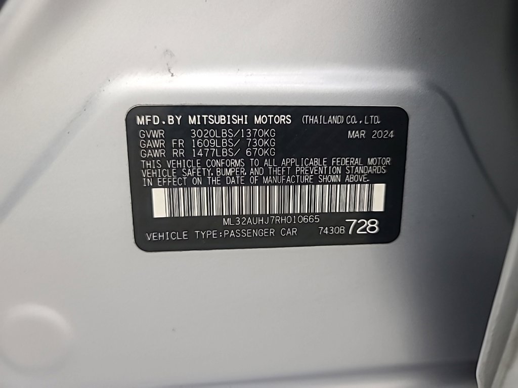 Used 2024 Mitsubishi Mirage ES FWD image 36