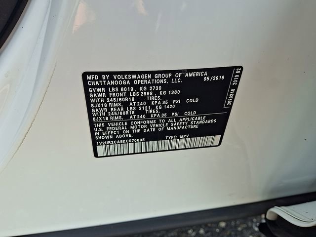 Used 2019 Volkswagen Atlas SE AWD/4WD image 28