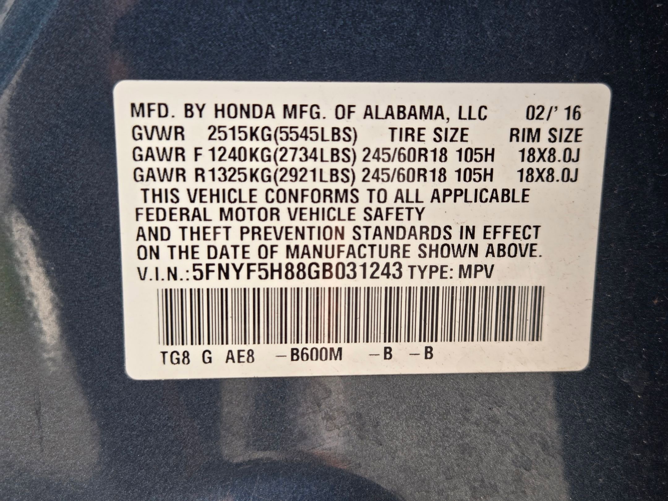 Used 2016 Honda Pilot EX-L image 27