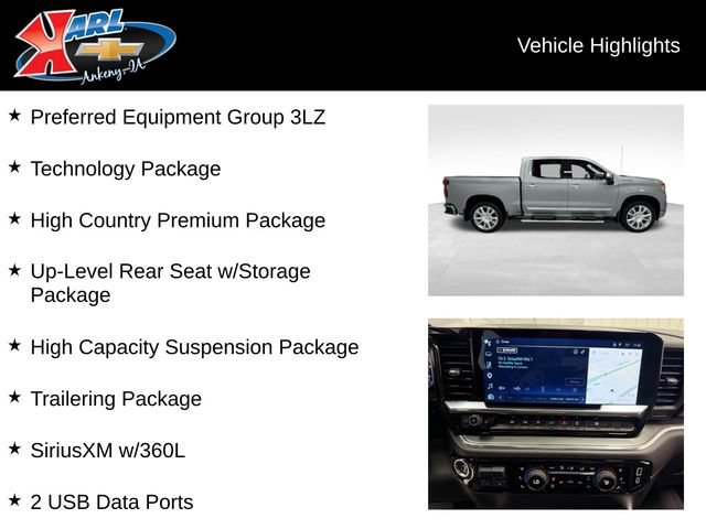 Certified 2024 Chevrolet Silverado 1500 High Country w/ High Country Premium Package AWD/4WD image 2