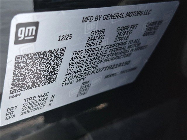 Used 2026 Chevrolet Suburban RST w/ Comfort Package RWD image 16