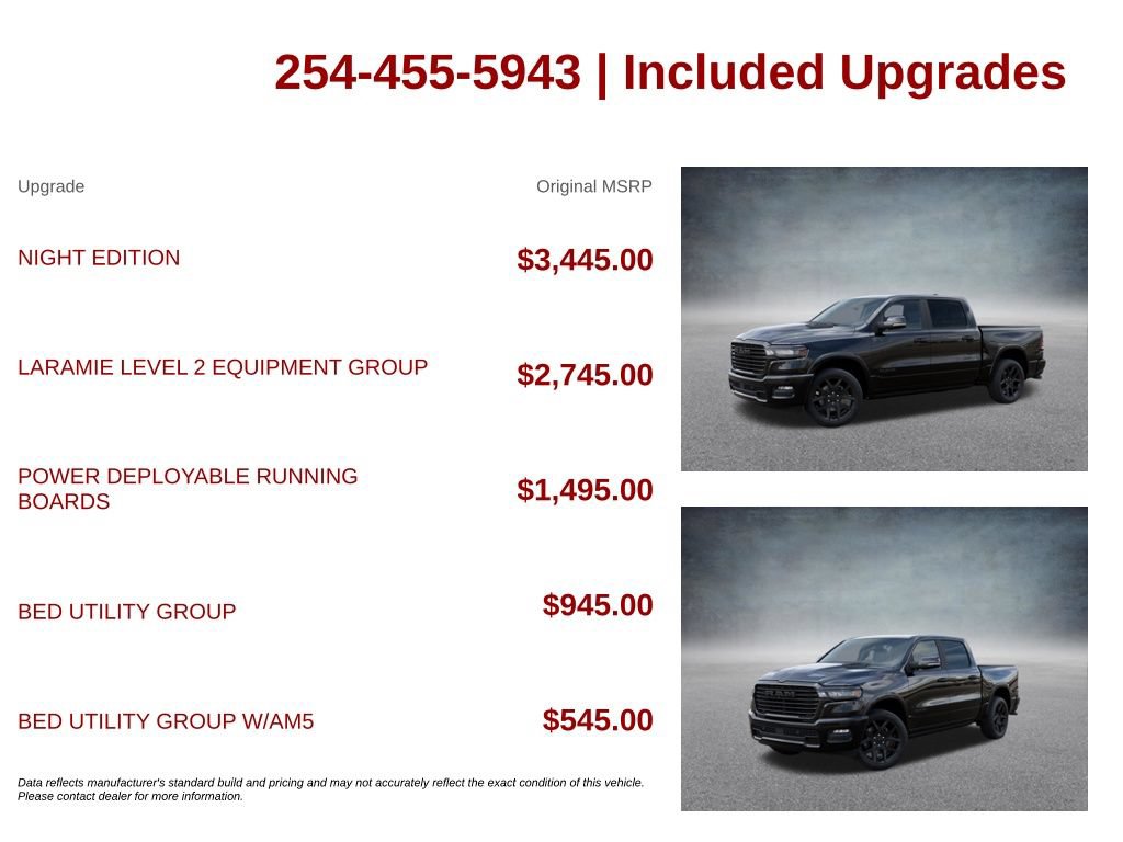 New 2026 RAM 1500 Laramie w/ Night Edition AWD/4WD image 28