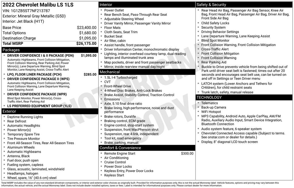 Certified 2022 Chevrolet Malibu LS image 4