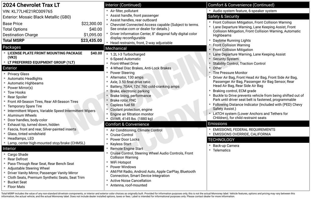 Used 2024 Chevrolet Trax LT image 41