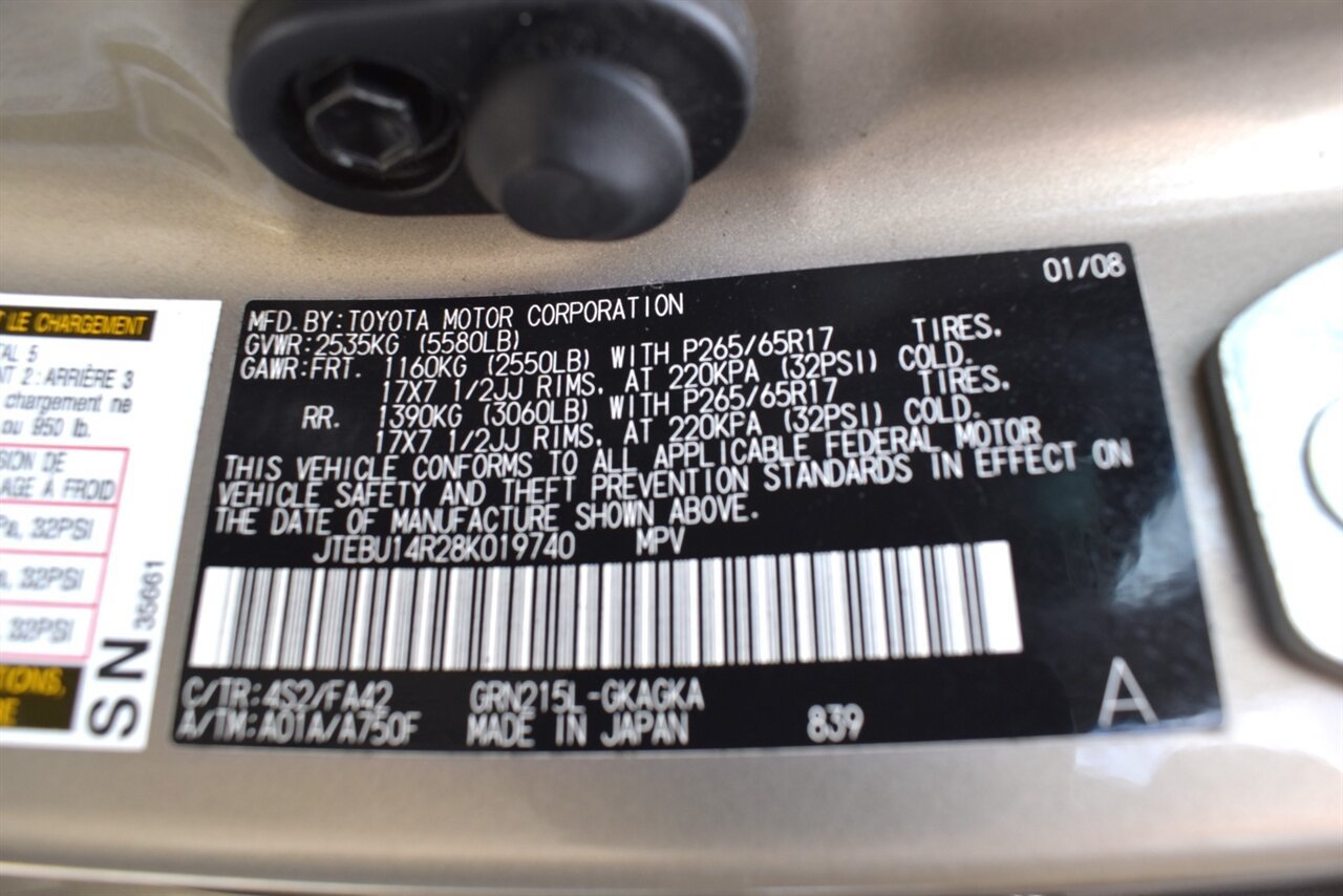 Used 2008 Toyota 4Runner SR5 AWD/4WD image 30