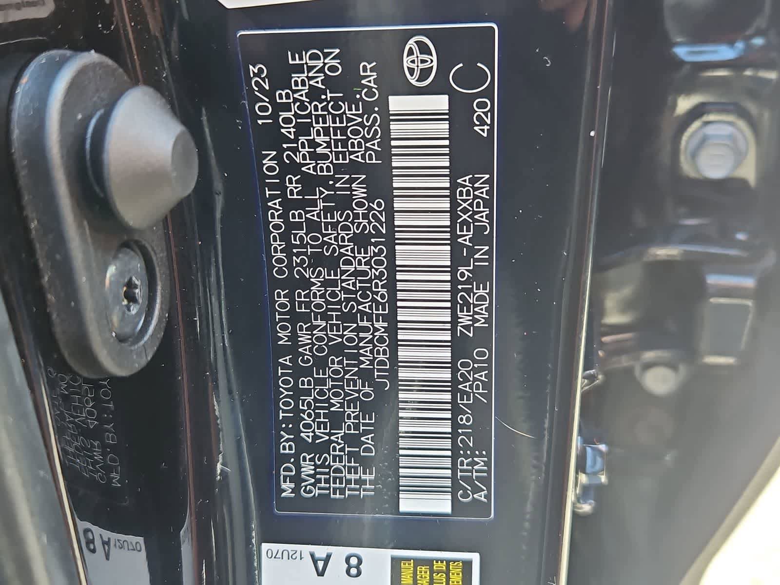 Used 2024 Toyota Corolla XLE FWD image 36