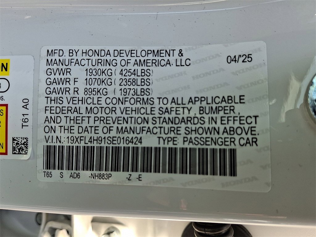 New 2025 Honda Civic Sport Touring image 10