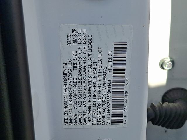 Used 2023 Honda Ridgeline RTL image 27