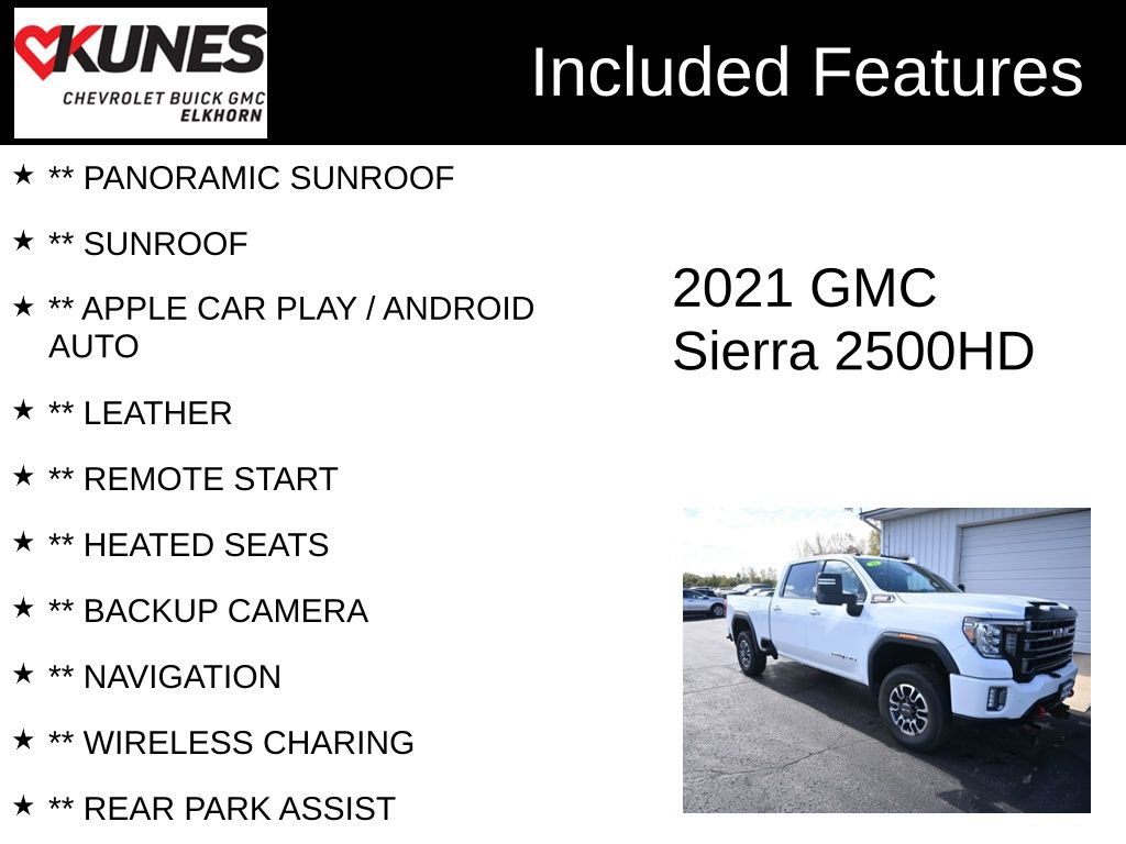 Used 2021 GMC Sierra 2500 AT4 w/ AT4 Preferred Package image 2