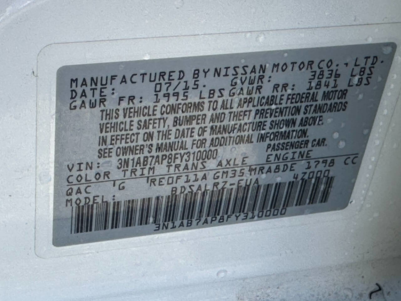 Used 2015 Nissan Sentra SR image 14